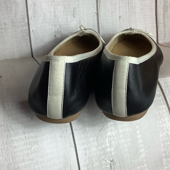 Talbots Elegant Black and White Women's Ballet Flats - Picture 3 of 6
